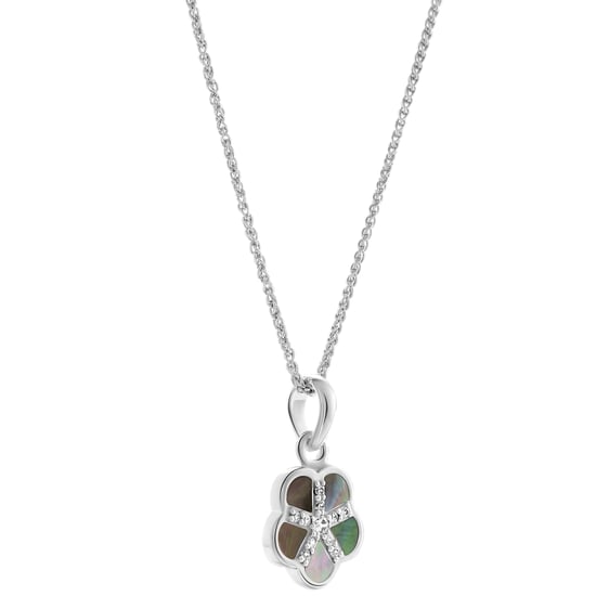 Orphelia 'Daisy' Women's 925 Sterling Silver Pendant with Chain - Silver ZH-7585 - Image 3