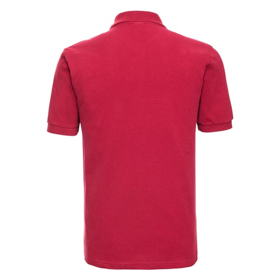 Russell Mens Classic Cotton Polo Shirt (Classic Red) - Image 2