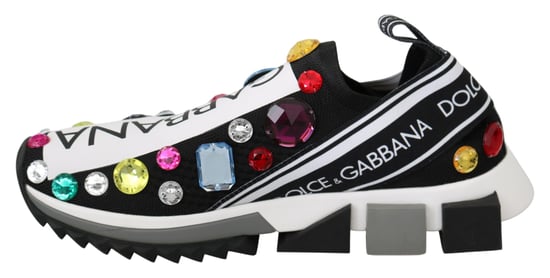 Zapatillas de mujer negras multicolor con cristales de Dolce & Gabbana - Image 5