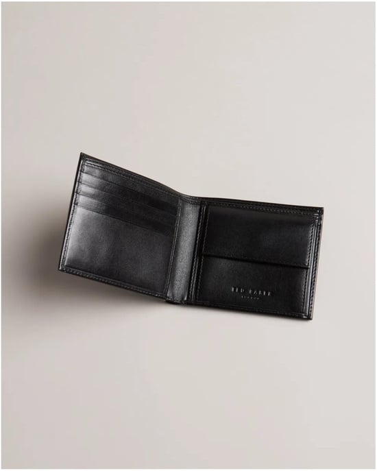 Billetera Bifolds con Monedero de Cuero Grabado en Esquina para Hombre Ted Baker Prugs - Image 4