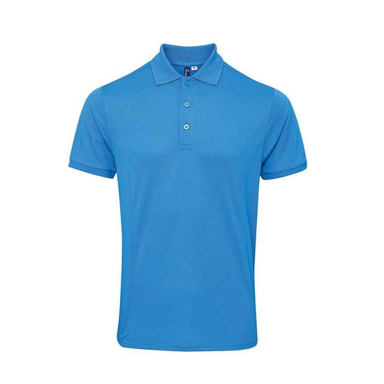 Premier Mens Coolchecker Plus Piqu Polo Shirt (Turquoise) - Image 1