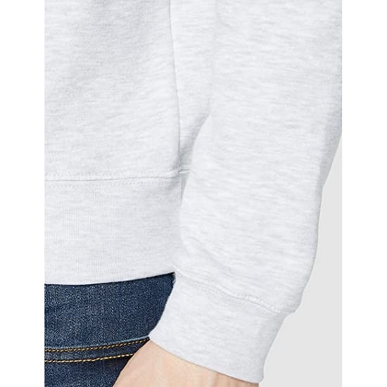 Fruit Of The Loom Mens Premium 70/30 Zip Neck Sweatshirt (Heather Grey) - Image 2
