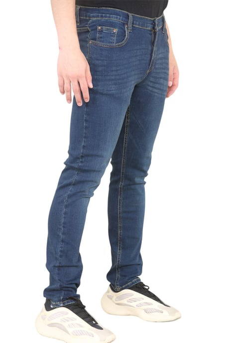 MYT Vaqueros ajustados para hombre Denim elástico en azul oscuro - Image 2