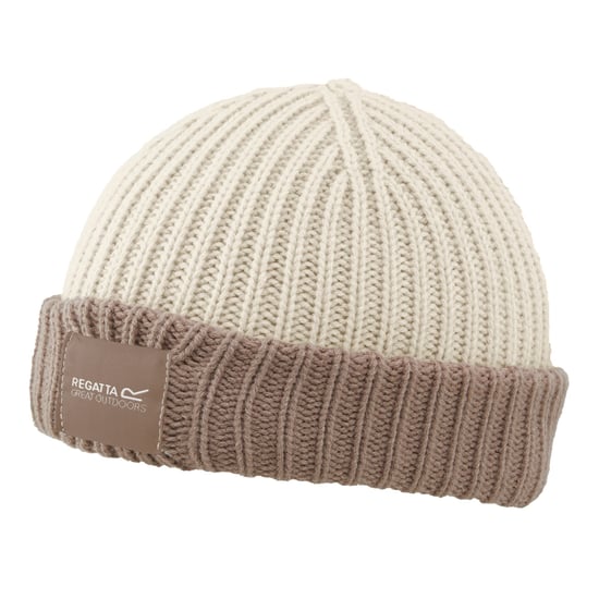 Regatta Childrens/Kids Connora Fisherman Logo Beanie (Light Vanilla/Warm Taupe) - Image 2
