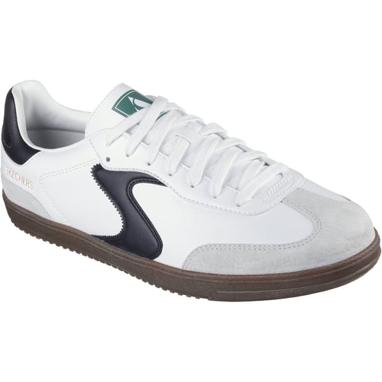 Skechers Hotshot Pyke Synthetic Men's White/Black Trainers - Image 1