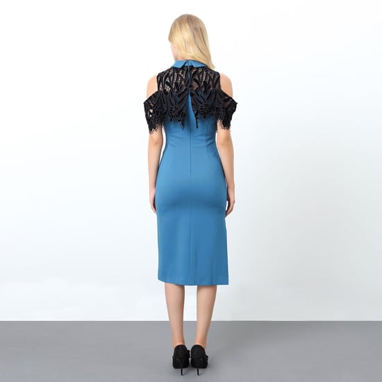 Adjusted dress with bare shoulders and lace steering wheel - Image 4