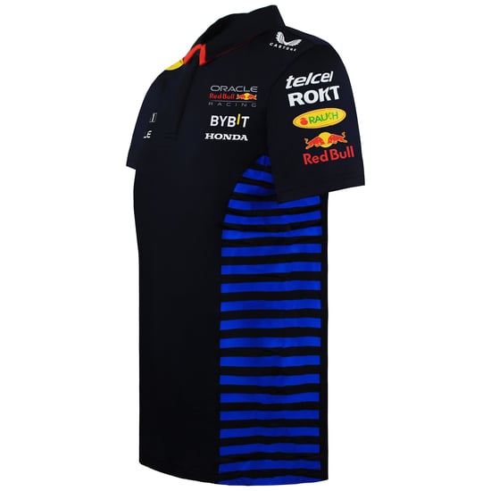 Red Bull Racing F1 Team 2024 Womens Navy Polo Shirt - Image 2