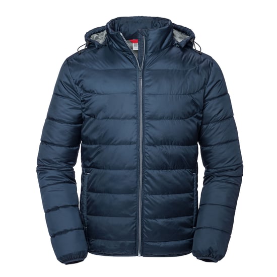 Russell Mens Nano Hooded Padded Jacket (French Navy) - Image 1