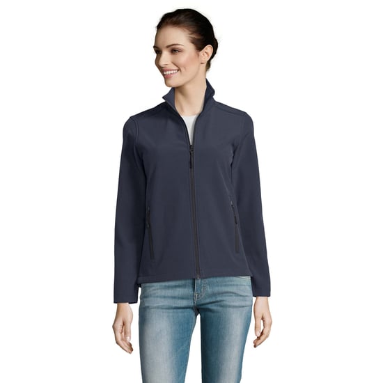 SOLS Womens/Ladies Race Full Zip Water Repellent Softshell Jacket (French Navy) - Image 5