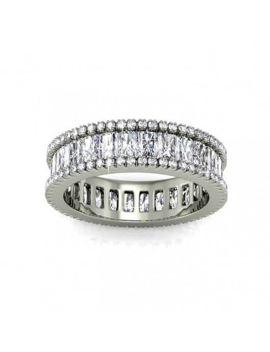 Anillo Glamour Lock - Plata y Cristal - Image 4