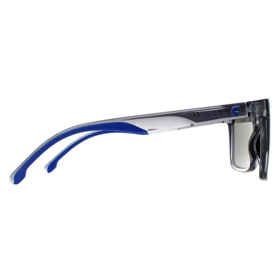 Gafas de sol Carrera Rectangle para hombre en gris y azul con espejo - Image 4
