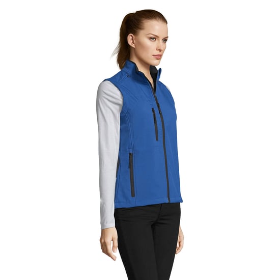 SOLS Womens/Ladies Rallye Softshell Sleeveless Gilet (Royal Blue) - Image 3