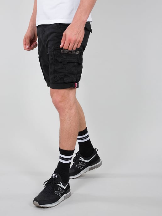 Alpha industries Men's Crew Shorts in Black - Image 1