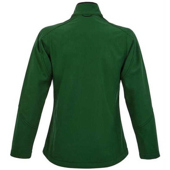 SOLS Womens/Ladies Roxy Soft Shell Jacket (Breathable, Windproof And Water Resistant) (Bottle Green) - Image 3