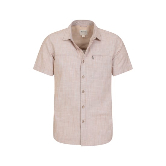 Mountain Warehouse Mens Coconut Slub Short-Sleeved Shirt (Yellow) - Image 4