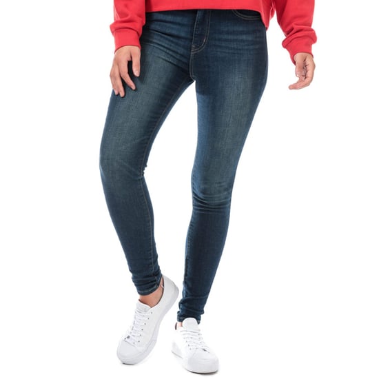 Women's Levis Mile High Super Skinny Jeans in Dark Blue