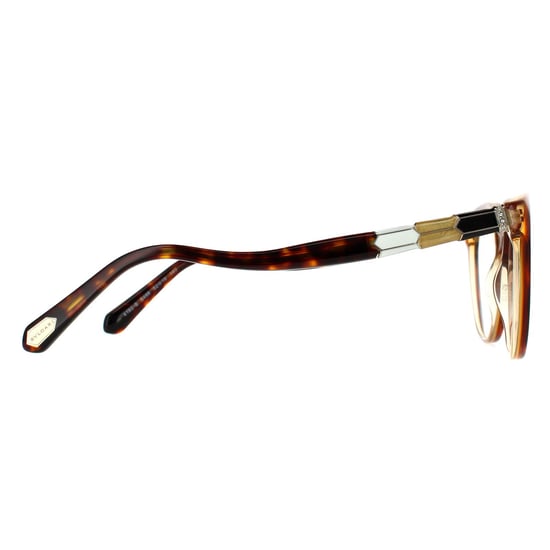 Bvlgari Cat Eye Ladies Havana Amber Yellow Clear Glass frames - Image 4