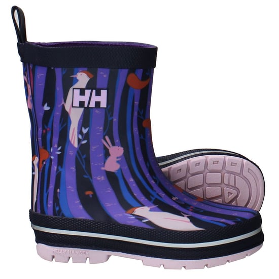 Helly Hansen JK Splash Print Purple Kids Boots