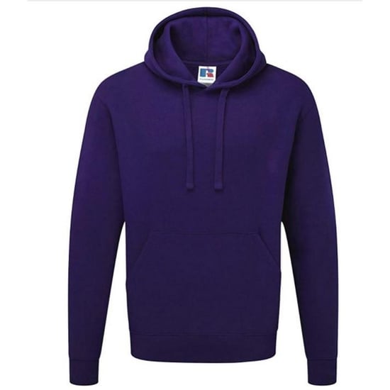 Russell Colour Mens Hooded Sweatshirt / Hoodie (Purple) - Image 1