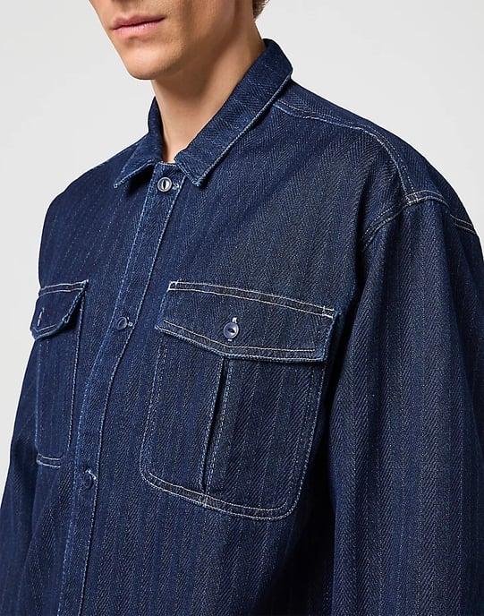 GB - Wrangler - CASEY JONES UTILITY SHIRT INDIGO