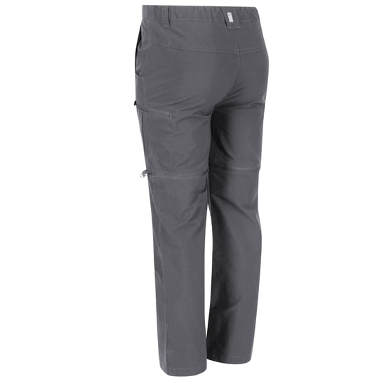 Regatta Childrens/Kids Highton Stretch Zip-Off Walking Trousers (Seal Grey) - Image 4