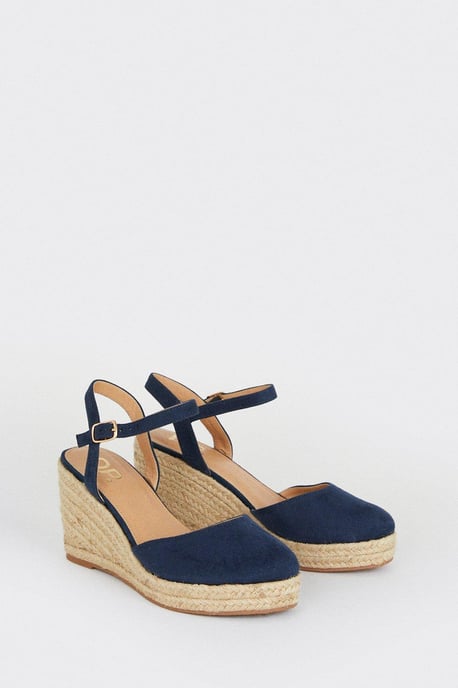 Wide Fit Rumor Closed Toe Wedges - Image 3