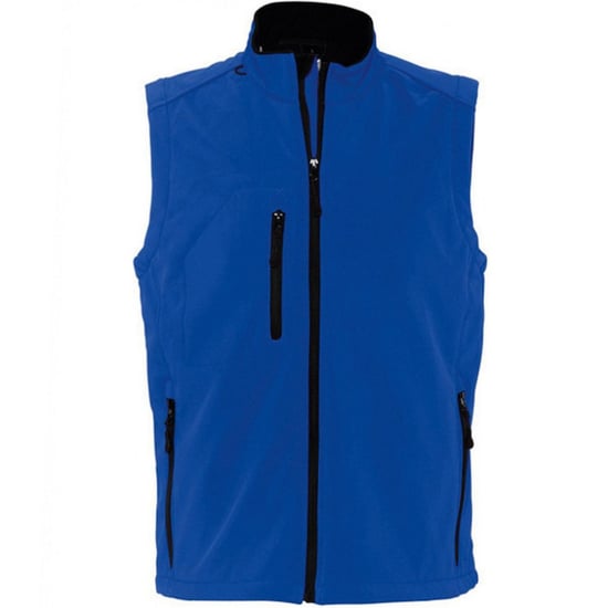 SOLS Mens Rallye Soft Shell Bodywarmer Jacket (Royal Blue) - Image 1