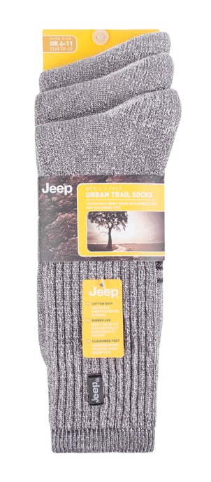 JEEP - 3 Pares de Calcetines de Algodón Vintage para Hombre Acolchados para Botas de Senderismo - Image 2