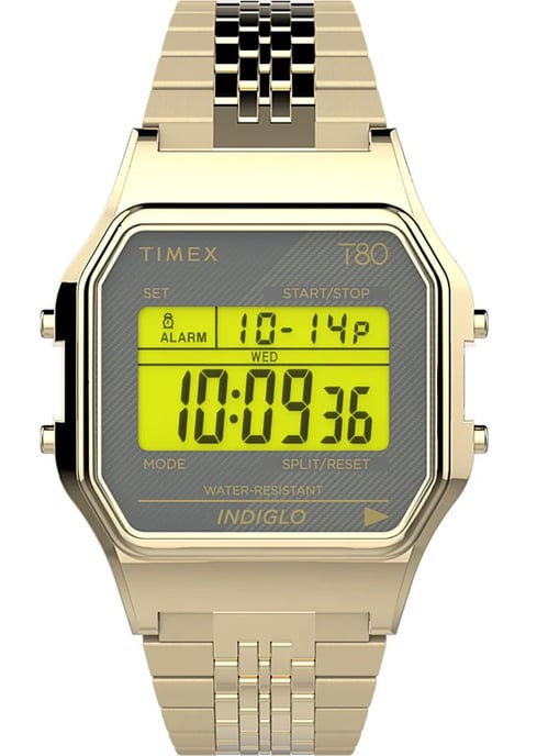 Timex T80 Unisex's Gold Watch TW2U93500 - Image 1