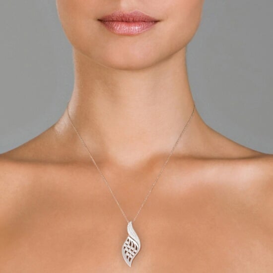 Orphelia Women's 925 Sterling Silver Chain with Pendant - Silver ZH-4778 - Image 4