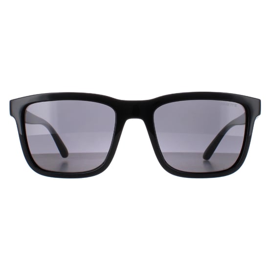 Arnette Rectangle Unisex Matte Black Dark Grey Polarized AN4283 Shyguy