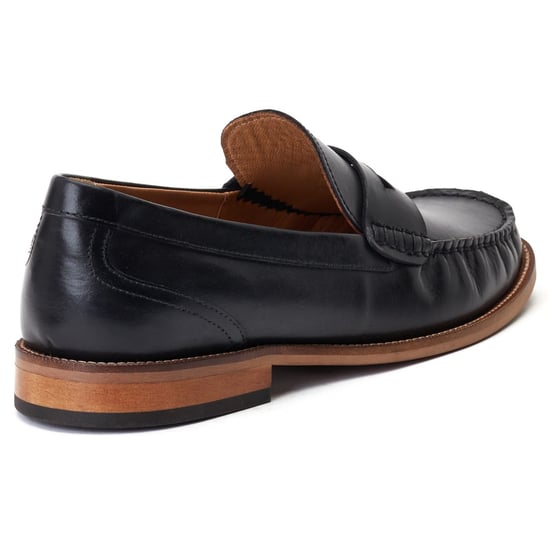 Base London Garfield Leather Men's Black Loafers - Image 2