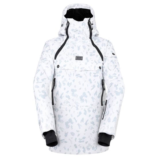 Dare 2B Womens/Ladies Slide Out Dash Print Overhead Ski Jacket (Blanc De Blanc) - Image 1