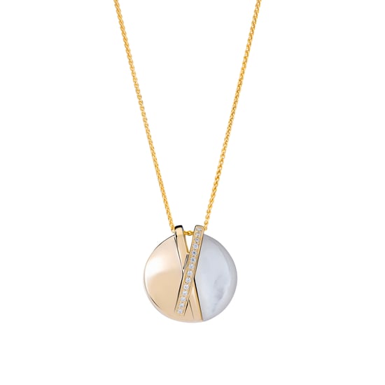 Orphelia 'Moragene' Women's 925 Sterling Silver Set: Necklace + Earrings + Ring - Gold SET-7506/G - Image 2