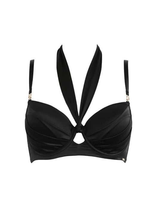Pour Moi India Satin Longline Bra