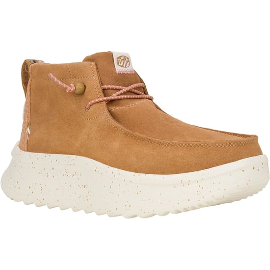 HEYDUDE Wendy Peak Hi Suede Women's Chestnut Boots - Image 1