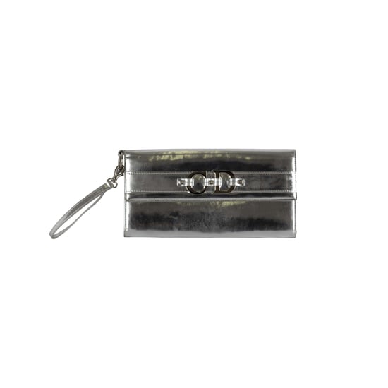 Christian Dior Metallic Silver Pochette - Image 1