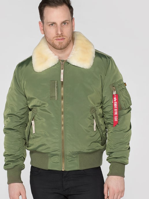 Chaqueta de Vuelo Injector III para Hombre de Alpha Industries en Verde Salvia - Image 4