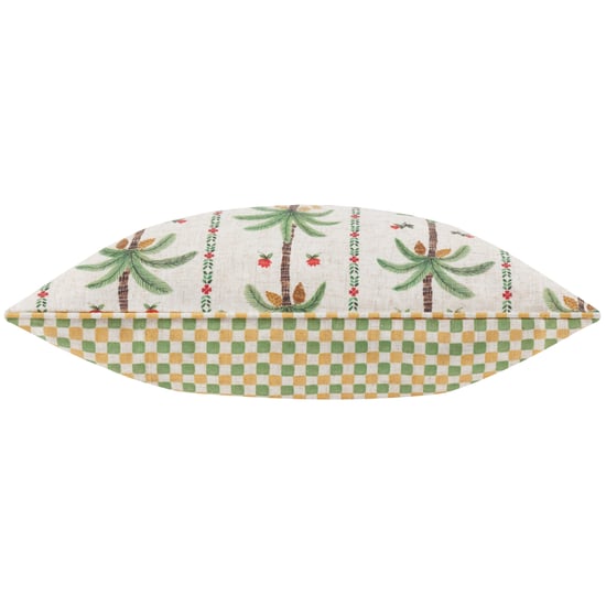 Cojín relleno de poliéster impreso con palmas Okara de Wylder Tropics - Image 3