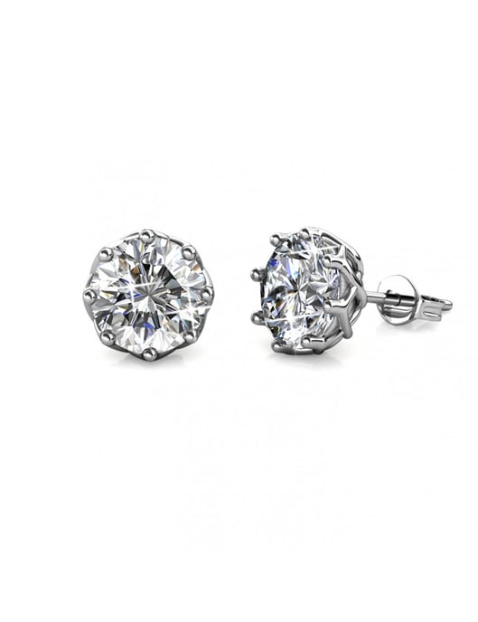Pendientes Lirio - Plata y Cristal - Image 1