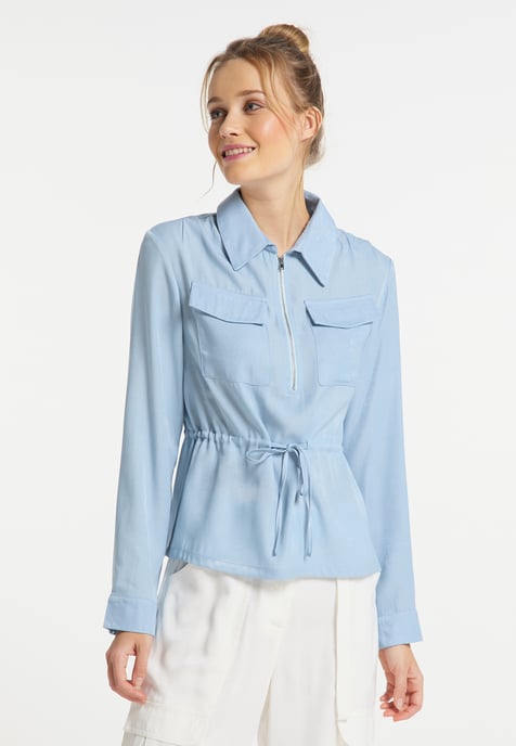 Dreimaster Blouse women light blue - Image 3