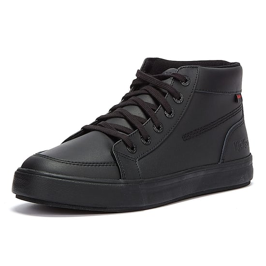 Kickers Tovni Hi Leather Mens Black Shoes - Image 3