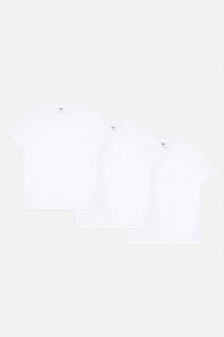 White 3 Pack Crew Neck T-shirts - Image 1
