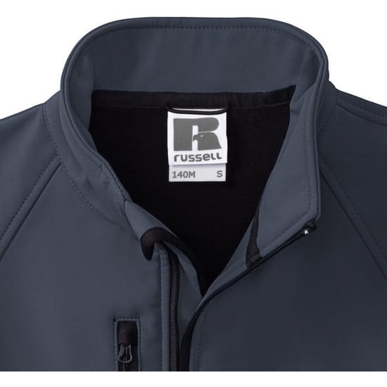 Russell Mens Water Resistant & Windproof Softshell Jacket (French Navy) - Image 4