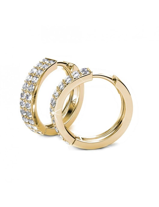 Pendientes Glamour - Oro y Cristal - Image 4