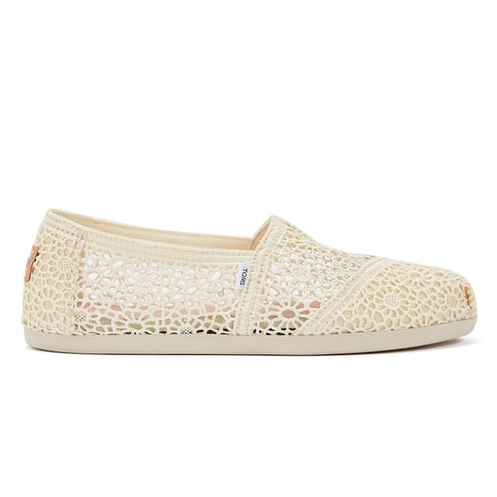 Toms Apargata Crochet Natural  Espadrilles Women's Beige Sandal - Image 4