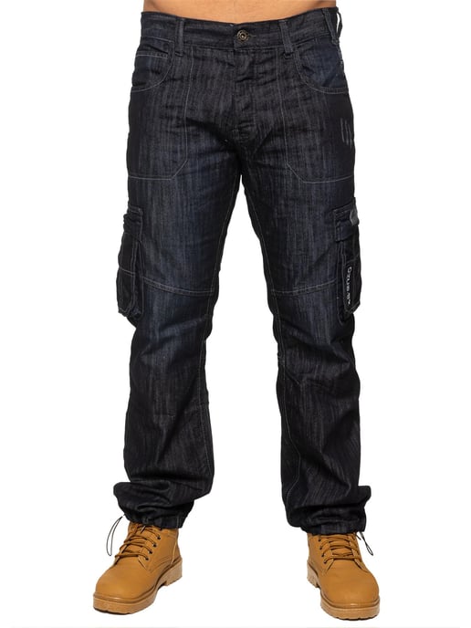 Enzo | Vaqueros de combate para hombre - Azul oscuro - Image 2