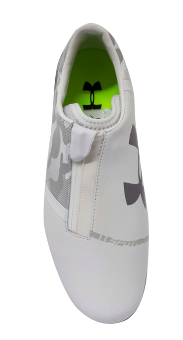 Under Armour UA Spotlight Botas de fútbol de cuero blanco FG - hombre - Image 5