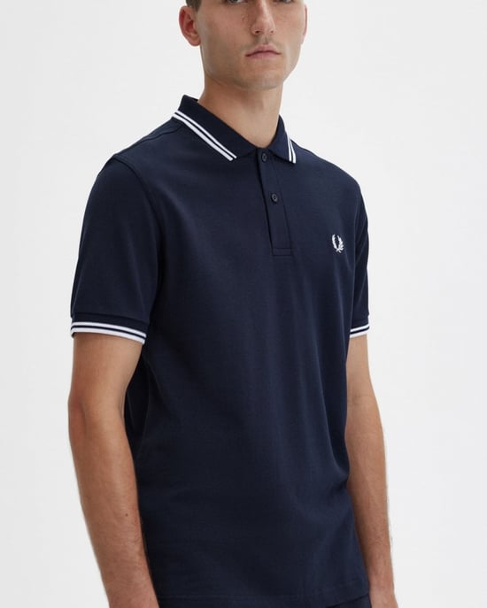 Camisa Polo de Hombre Fred Perry con Bordes Doblados y Firmada NOS - Image 4