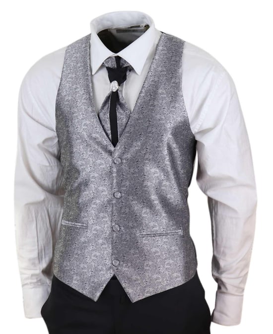 Traje de boda a medida negro de 4 piezas para hombre - Image 3